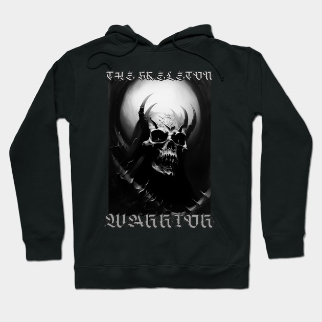 The Skeleton Warrior (Version 3) Hoodie by Silent Strega Streetwear